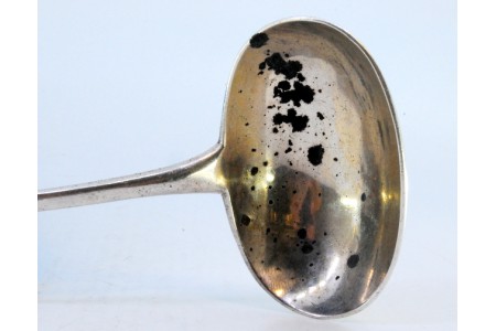 Concha em prata com cabo em prata escovada e caboa a expedir