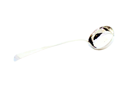 Concha para poncha em prata lisa com cabo a expedir.