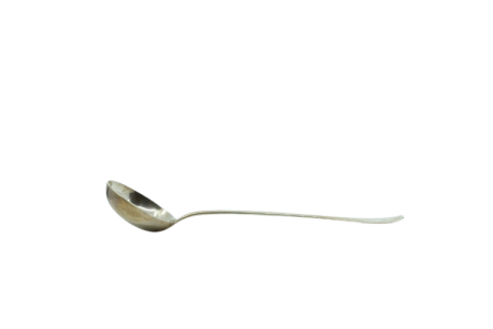 Concha de sopa em prata lisa com cabo a expedir
