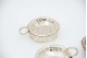Conjunto de seis (6) coadores em prata