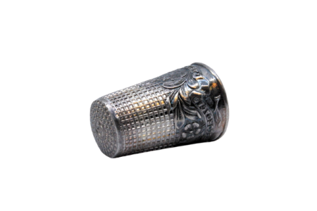 Dedal em prata recordação da Basílica de Fátima. 