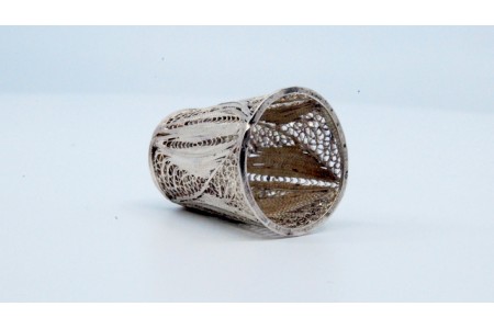 Dedal em prata de Filigrana