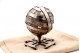 Esfera armilar em prata com interior em quartz e base em forma de cruz ordem de cristo