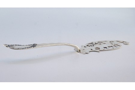 Espátula de serviço de peixe em prata