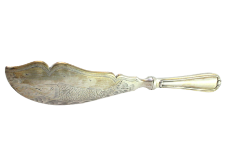 Faca de peixe em prata