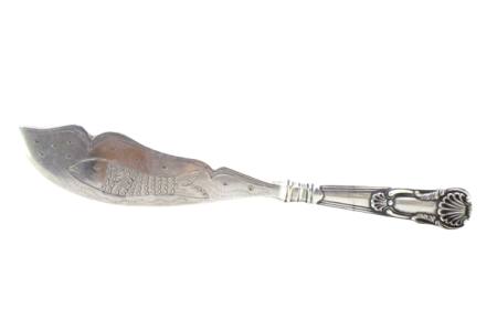 Faca de peixe em prata