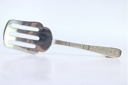 Espátula de serviço de espargos em prata