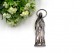 Estatueta em prata com nossa senhora de Fátima e argola de suspensão