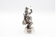 Conjunto de estatuetas (5) em prata representando uma banda musical
