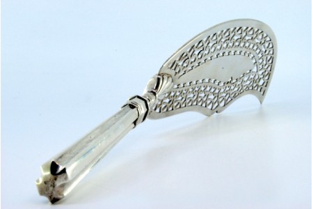 Espátula de serviço de peixe em prata