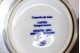  Jarra em porcelana com paisagens lacustres orientais,  base circular em prata e referência à companhia das índias.
