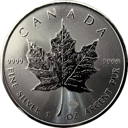 Moeda em prata 5 Dólares Canadá - Rainha Elizabeth