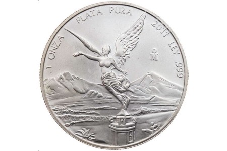 Moeda em prata Peso México "Liberty" 1 Oz - 2011