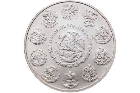 Moeda em prata Peso México "Liberty" 1 Oz - 2011