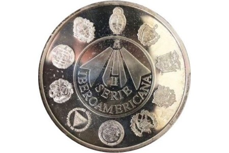Moeda em prata espanhola da série animais em perigo 94-95