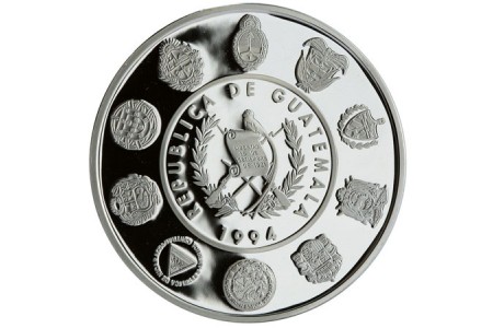 Moeda em prata Guan 1 Quetzal - Série Ibero-americana II - Fauna ameaçada