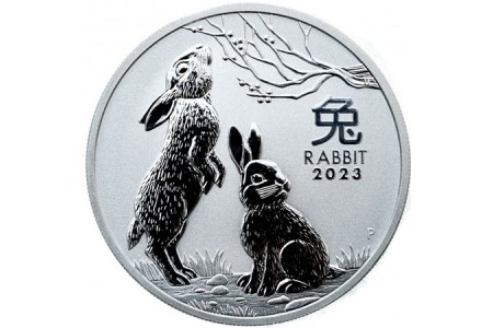 Moeda da Australia - 1 Dollar - Ano do Coelho - 2023