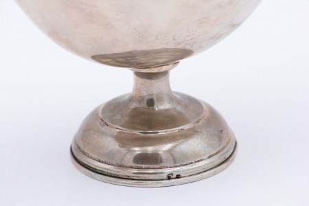 Molheira de prata lisa com frisos envolventes