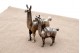 Conjunto de lamas em prata com aplicações e relevos em vulto perfeito