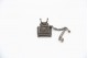 Miniatura de telefone fixo em prata