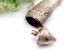  Paliteiro em prata em forma de peixe com estrutura articulada, cabeça basculant
