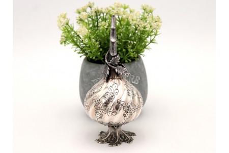 Piveteiro em prata espiralada