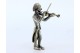 Figura de músico em prata tocando Violino.