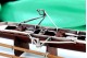 Barco de regata a remos em madeira com aplicações de prata