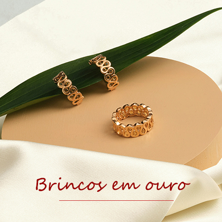Vasta gama de brincos em ouro!